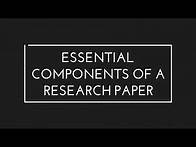 Video thumbnail for COMPONENTS OF A RESEARCH PAPER | Practical Research