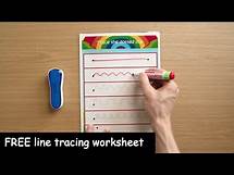Video thumbnail for FREE tracing lines worksheet for kids! Teach your child how to write!