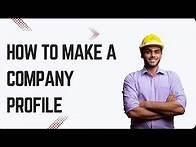 Video thumbnail for construction company profile format | how to make company profile