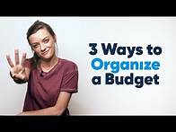 Video thumbnail for 3 Ways to Organize a Budget