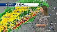 Video thumbnail for Heavy thunderstorms are in progress across Alabama this morning. Tornado Watch in effect until 10 a.m. Sunday.
