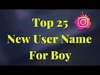 Video thumbnail for Top 25🔥 Instagram Username Ideas 😎 | Best Instagram Name For Boys