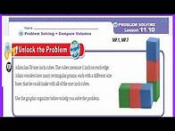 Video thumbnail for Go Math 5th Grade Lesson 11.10 Problem Solving Compare Volumes