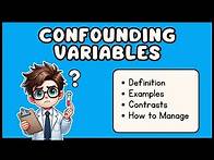 Video thumbnail for Confounding Variables: Definition & Examples (3 Minute Explanation)