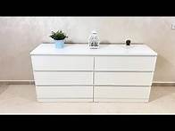 Video thumbnail for IKEA MALM 6 drawer dresser assembly instruction - very detailed