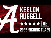 Video thumbnail for 2025 5-star Alabama QB signee Keelon Russell highlights from senior season at Duncanville HS