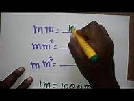Video thumbnail for mm to m, mm2 to m2, mm3 to m3