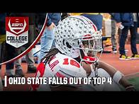 Video thumbnail for 🚨 CFP RANKINGS REVEALED 🚨 OHIO STATE FALLS ALL THE WAY TO 6 😱 | ESPN College Football