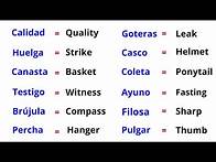 Video thumbnail for Learn 100 Advanced Spanish Words |Spanish Vocabulary Advanced.