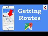 Video thumbnail for How To Get Directions And Show Routes Google Maps iPhone