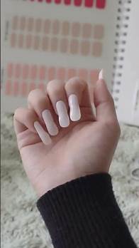 Video thumbnail for The most perfect gentle pink shade for clean girl nails