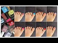Video thumbnail for My top 10 toe nail paint colours recommendations || Trending toes 2024