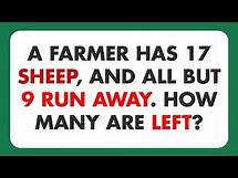 Video thumbnail for 25 Tricky Math Riddles to Test Your Brainpower (With Answers!)
