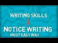 Video thumbnail for How to Write a Notice | Format | Sample | Notice Writing