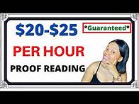 Video thumbnail for $25 PER HOUR Proofreading (Guaranteed)