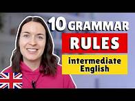 Video thumbnail for 10 English grammar rules you NEED TO KNOW: intermediate English