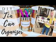 Video thumbnail for DIY TIN CAN ORGANIZER | HOW TO REUSE TIN CANS | DECORATED TIN CAN ORGANIZER