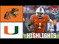 Video thumbnail for Florida A&M Rattlers vs. Miami Hurricanes | Full Game Highlights | ESPN College Football