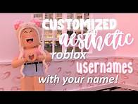 Video thumbnail for AESTHETIC Roblox USERNAMES with YOUR NAME