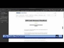Video thumbnail for Calculate Distances between zip codes!