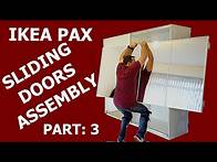 Video thumbnail for IKEA PAX WARDROBE sliding doors assembly PART: 3