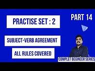 Video thumbnail for Subject Verb Agreement | Practise Set 2 | All Rules | Exercise | Part 14