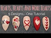 Video thumbnail for How To Make Heart Nail Art | Valentine's Nails | Easy Heart Nails
