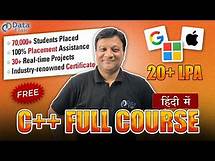 Video thumbnail for Free C++ Full Course with Certificate | C++ Tutorial in One Shot | Beginner to Advance