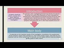Video thumbnail for How to write a survey report?