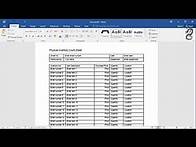 Video thumbnail for How to Create Inventory Documents in Word