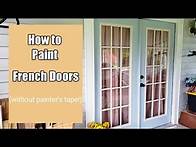 Video thumbnail for How to Paint French Doors without Painter's Tape