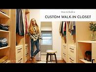 Video thumbnail for How to Build Custom Walk In Closet Built Ins