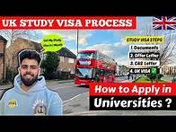Video thumbnail for UK STUDY VISA Process for 2024🇬🇧| How to Apply for UK Student Visa - Step by Step Process Explained
