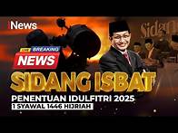Video thumbnail for 🔴BREAKING NEWS Sidang Isbat Idulfitri, Penentuan 1 Syawal 1446 Hijriah | Live Penetapan Lebaran 2025