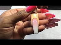 Video thumbnail for Ombré Nail Tutorial | Satisfying Nail Tutorial | Pink & White Ombré