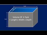 Video thumbnail for Calculating tank volume capacity in litres and cubic meters