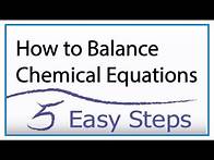 Video thumbnail for How to Balance Chemical Equations in 5 Easy Steps: Balancing Equations Tutorial