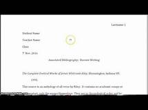 Video thumbnail for How to do an annotated bibliography (MLA 8)