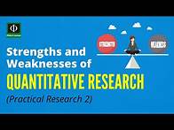 Video thumbnail for Strengths and Weaknesses of Quantitative Research