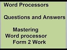 Video thumbnail for Mastering Form 2 Word Processors: Your Complete Q&A Guide| QUESTIONS AND ANSWERS