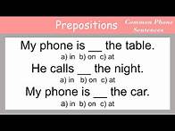 Video thumbnail for English Grammar Practice. English prepositions. Practice and Speak English with Common Sentences.