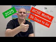 Video thumbnail for GCSE Maths 2025 Revision - 56 Days To Go - Corbettmaths