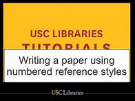 Video thumbnail for Writing a Paper using Numbered References