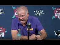 Video thumbnail for Brian Kelly SLAMS fist on table during post game press conference after loss to USC