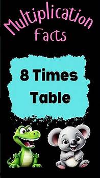 Video thumbnail for 8 Times Table Short | Multiply by Eight | Memorize Multiplication Facts #shorts #multiplication