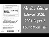 Video thumbnail for Edexcel GCSE Maths November 2021 Paper 2 Foundation Exam Paper Walkthrough