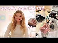 Video thumbnail for HOW TO DO ACRYLIC NAILS for beginners 2025!! DIY easy + affordable at-home tutorial & nail art ideas