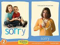Video thumbnail for Learn how to sign sorry in ASL - SigningTime Dictionary