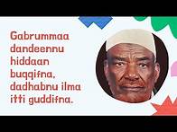 Video thumbnail for Jechoota Wareegamtoota Oromoo | Jechoota Hayyoota Oromoo