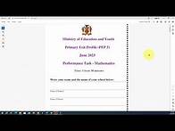 Video thumbnail for PEP Grade 5 Mathematics Performance Task Preparation for 2024